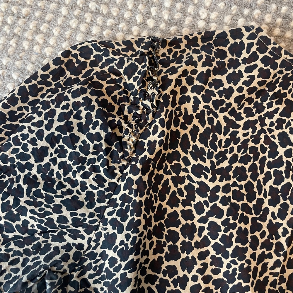 J Crew Leopard Blouse - Picture 3 of 5